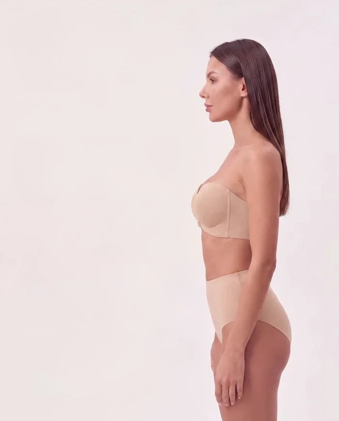 Lovelle Strapless – Axelbandslös bh med framknäppning