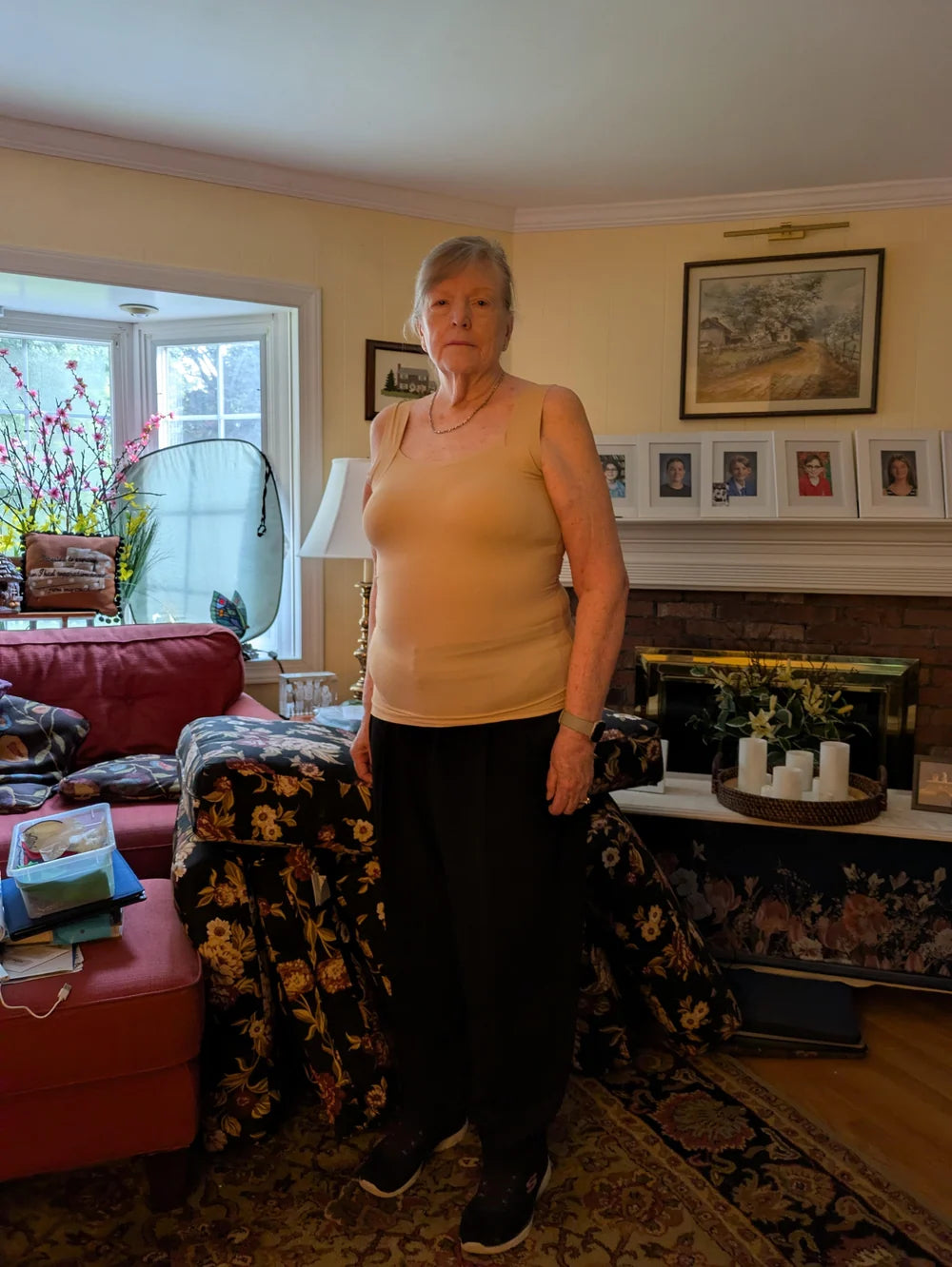 Kundbild av Lovelle Ease linne med inbyggd BH – Margareta L. · Lund