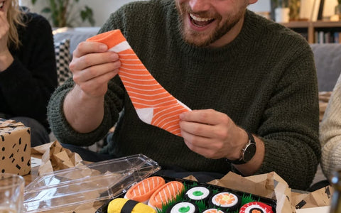 Kundbild av sushi-strumpor