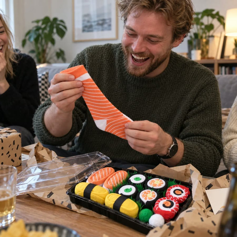Kundbild av sushi-strumpor