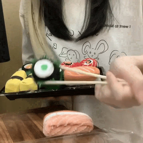 Kundbild av sushi-strumpor