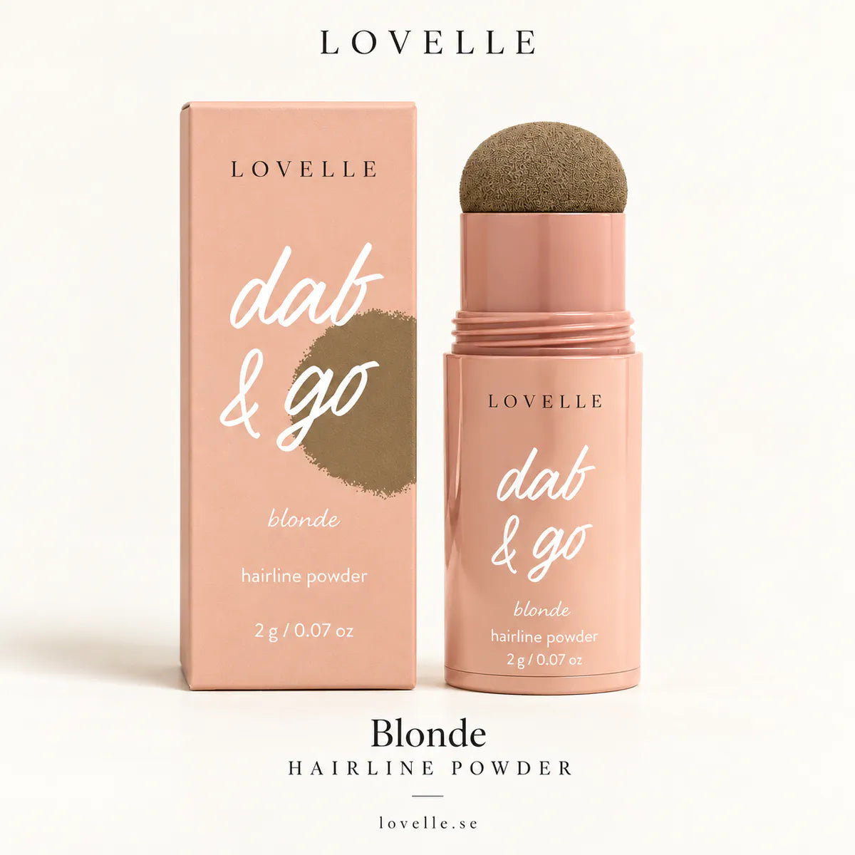 Lovelle Dab &amp; Go i nyansen Blonde med förpackning